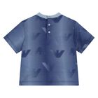 Younger Boys Blue Logo Shorts Set, 1, hi-res
