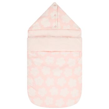 Baby Girls Pink Boke Flower Reversible Nest