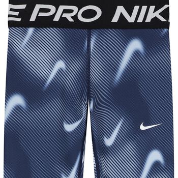 Girls Navy Blue Logo Leggings