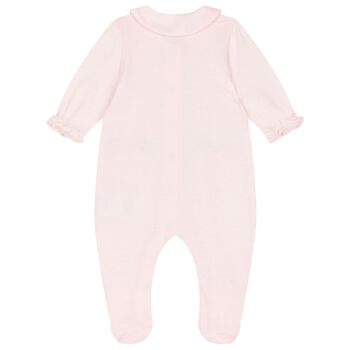 Baby Girls Pink Floral Babygrow