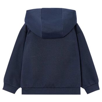 Boys Navy Blue Hooded Top