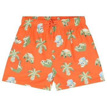 Boys Orange Swim Shorts