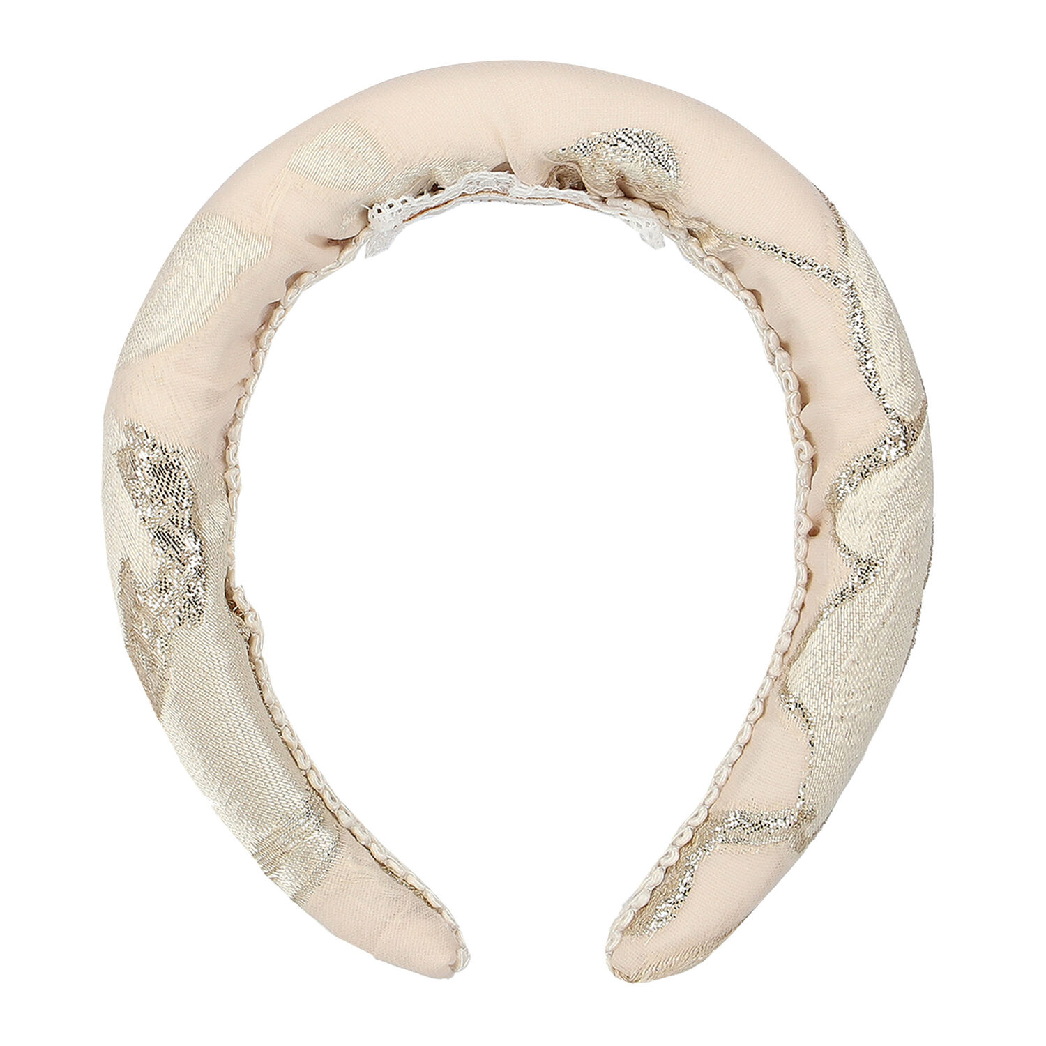Girls Gold Jacquard Headband, 1, hi-res image number null
