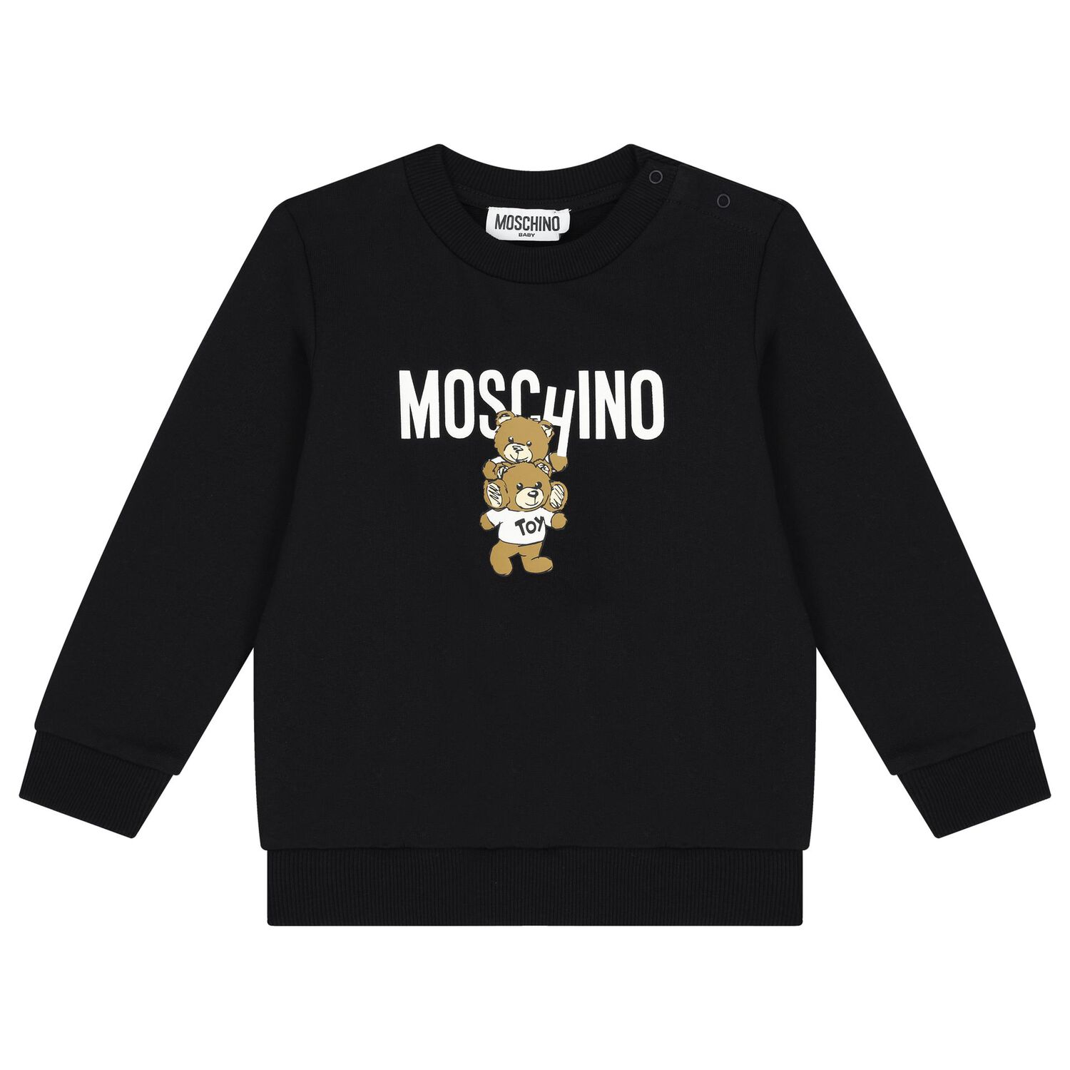 بدلة رياضية بشعار تيدي باللون الأسود, 3, hi-res