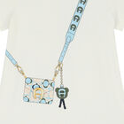 فستان بطبعة حقيبة باللون العاجي , 1, hi-res