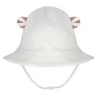 طقم رومبر وقبعة أولاد بطراز الدب باللون العاجي, 2, hi-res