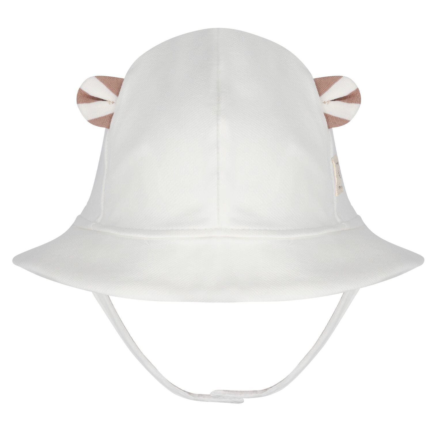 طقم رومبر وقبعة أولاد بطراز الدب باللون العاجي, 2, hi-res