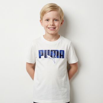 Boys White Logo T-Shirt