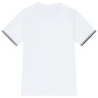 Boys White Logo T-Shirt, 4, hi-res
