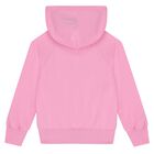 توب بنات هودي بالشعار باللون الوردي, 1, hi-res