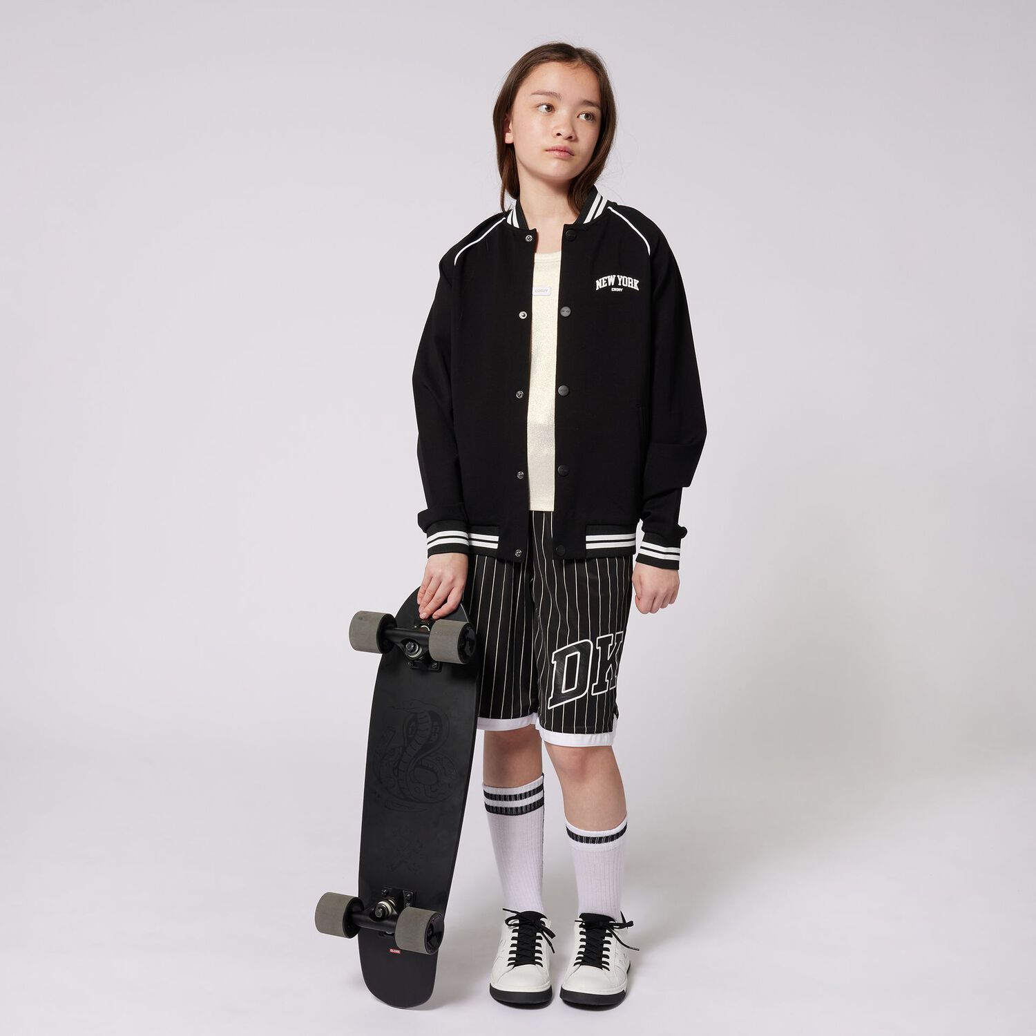 توب بنات بالشعار بدون اكمام باللون البيج , 1, hi-res