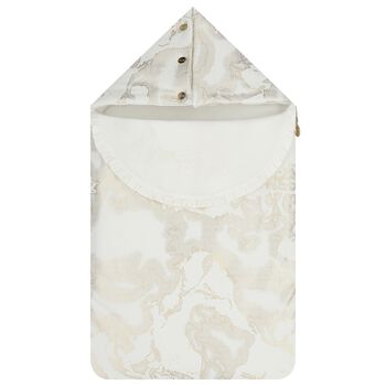 عش خريطة جغرافية أبيض وذهبي للفتيات الصغيرات