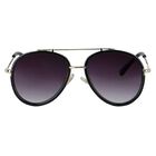 Girls Black Aviator Sunglasses, 3, hi-res