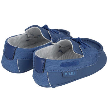 حذاء أولاد موكاسينز قبل المشي باللون الأزرق
