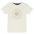 بيجاما بالشعار باللون العاجي والكحلي للأولاد, 1, hi-res