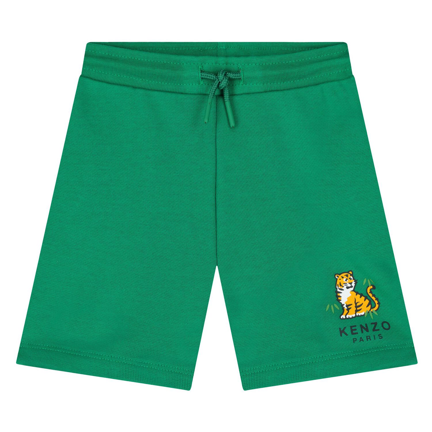 Younger Boys Green Tiger Logo Shorts Set, 1, hi-res image number null