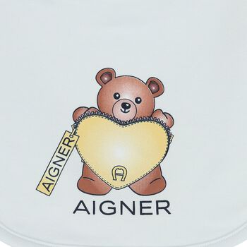 مريلة بشعار دب تيدي باللون  أزرق للأولاد