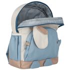 Boys Grey & Blue Elephant Backpack, 1, hi-res