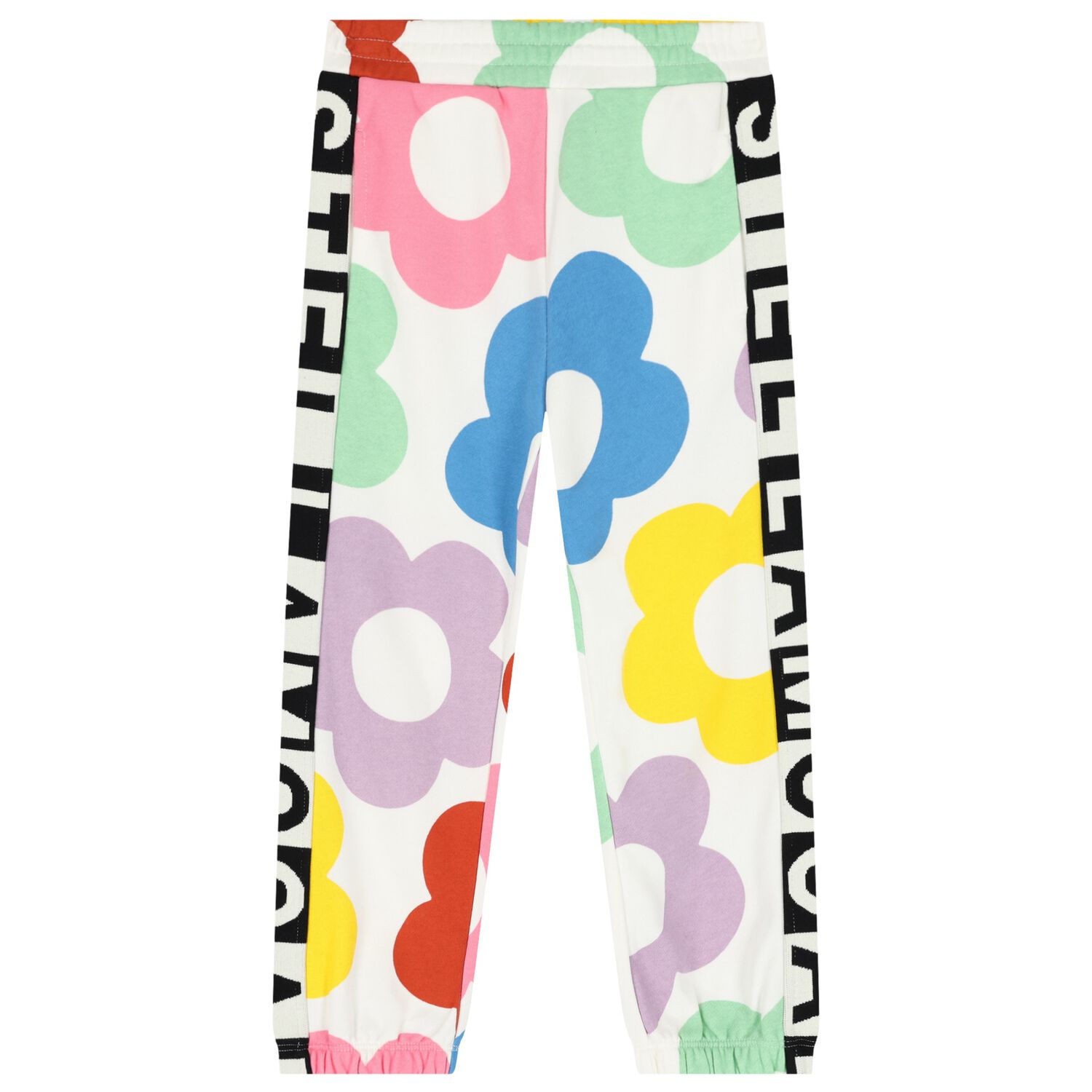 Girls Ivory Floral Joggers, 1, hi-res image number null