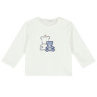 Baby Boys Blue & Ivory Tracksuit (3 Piece), 1, hi-res