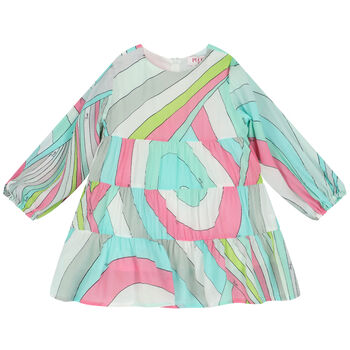 Younger Girls Multi-Coloured Iride Pastel Dress