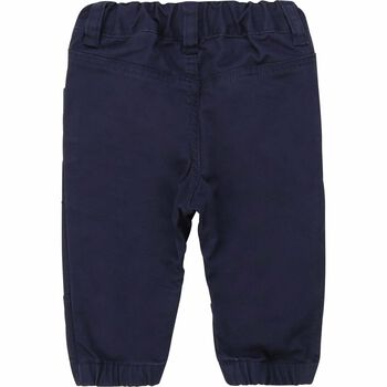 Baby Boys Navy Cotton Trousers
