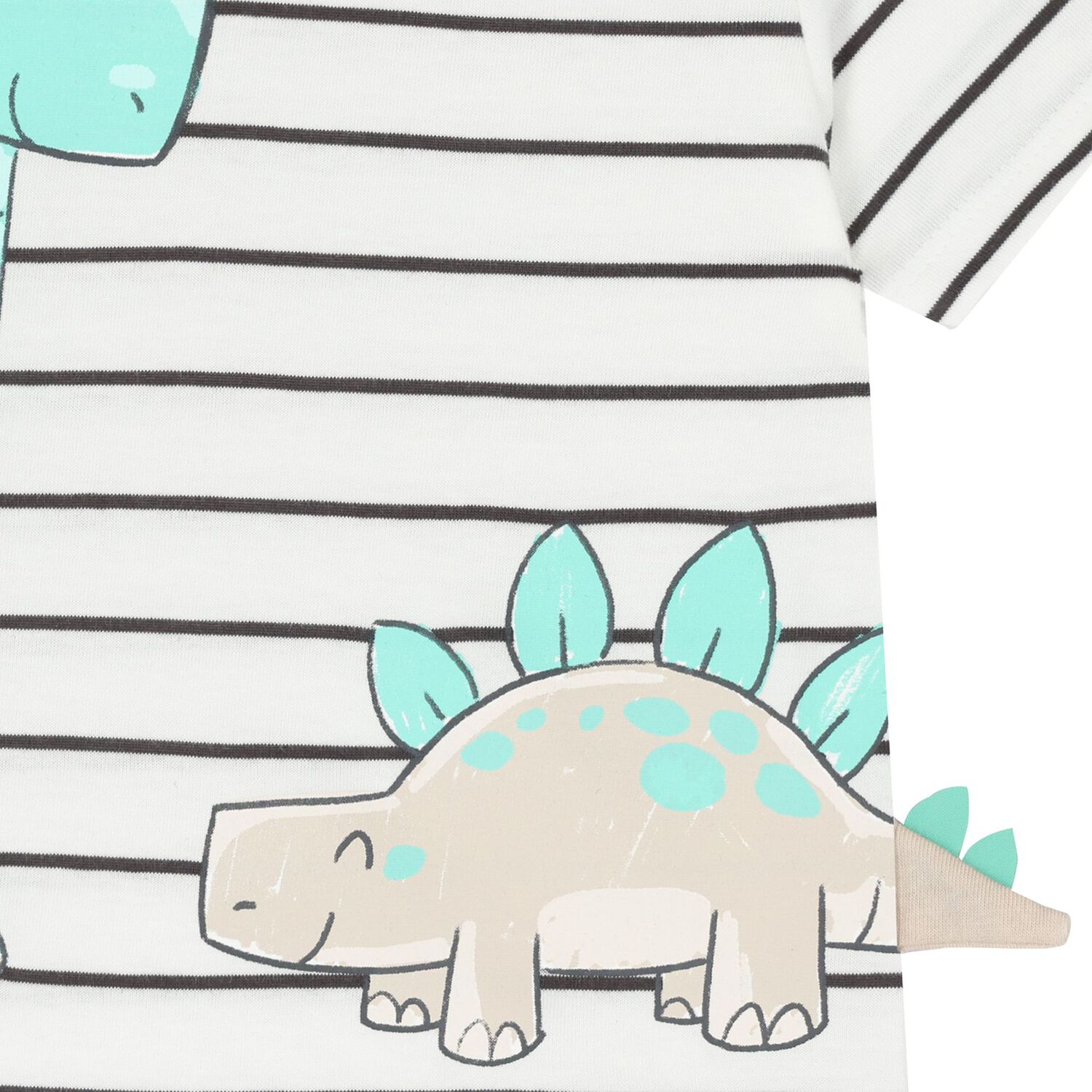 تيشيرت أولاد بطبعة ديناضور باللون العاجي , 3, hi-res