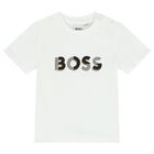 Baby Boys White Logo T-Shirt, 3, hi-res