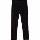 Girls Black Logo Leggings, 1, hi-res