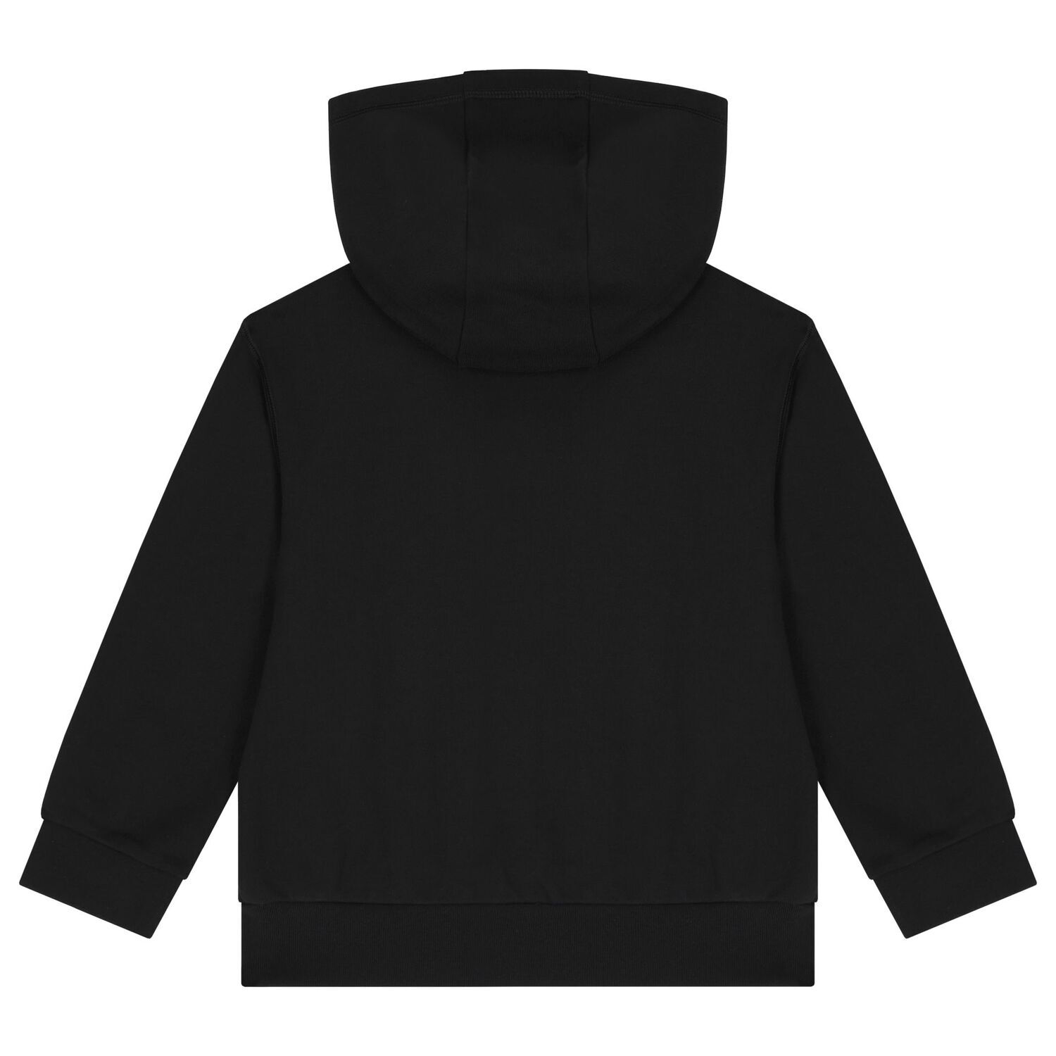 Boys Black Logo Hooded Top, 1, hi-res image number null