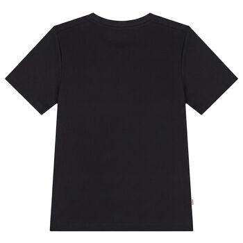 Boys Black Logo Dri-Fit T-Shirt