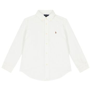 Ralph Lauren Boys White Linen Shirt, 1 Boys White Linen Shirt