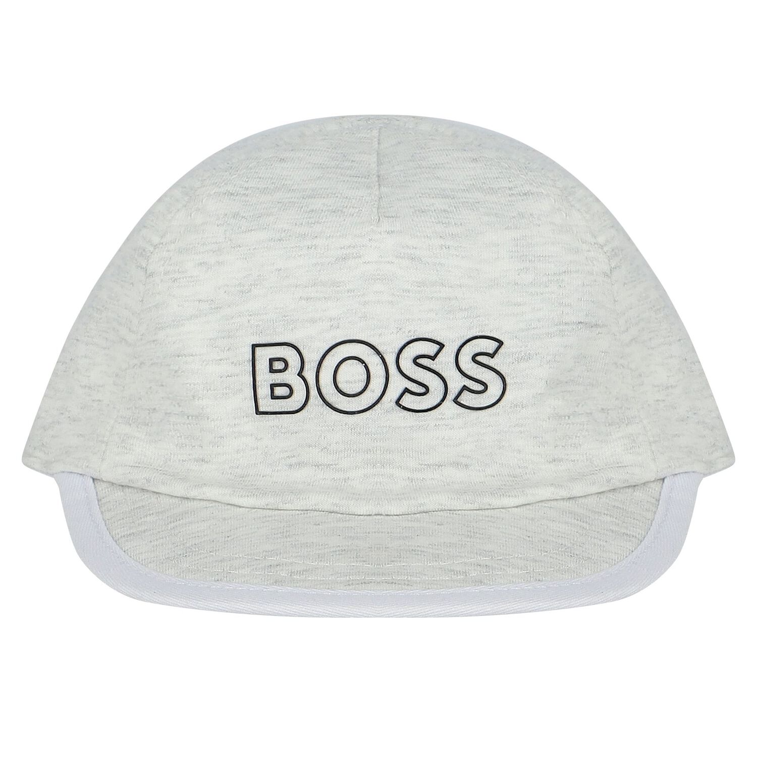 Baby Boys White Reversible Logo Cap, 1, hi-res