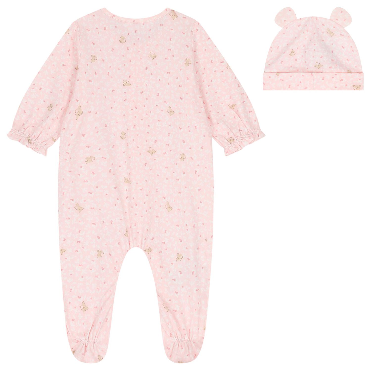 Baby Girls Pink Babygrow Set, 1, hi-res