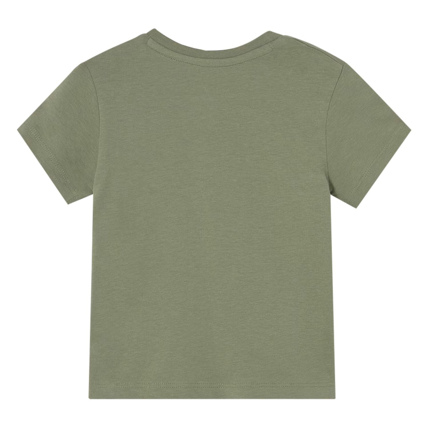 تي شيرت أخضر للأولاد برسومات حيوانات الغابة, 2, hi-res