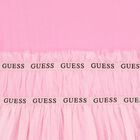 Girls Pink Logo Tulle Dress, 1, hi-res