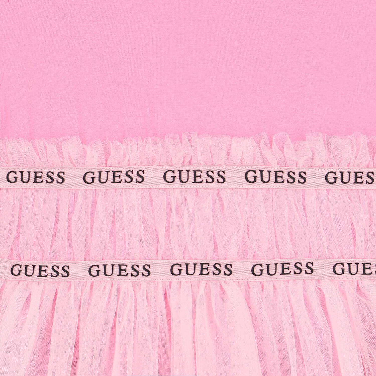 Girls Pink Logo Tulle Dress, 1, hi-res image number null