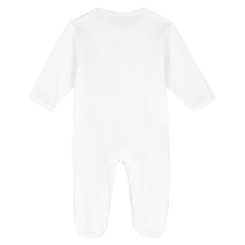 Baby Boys White Babygrow