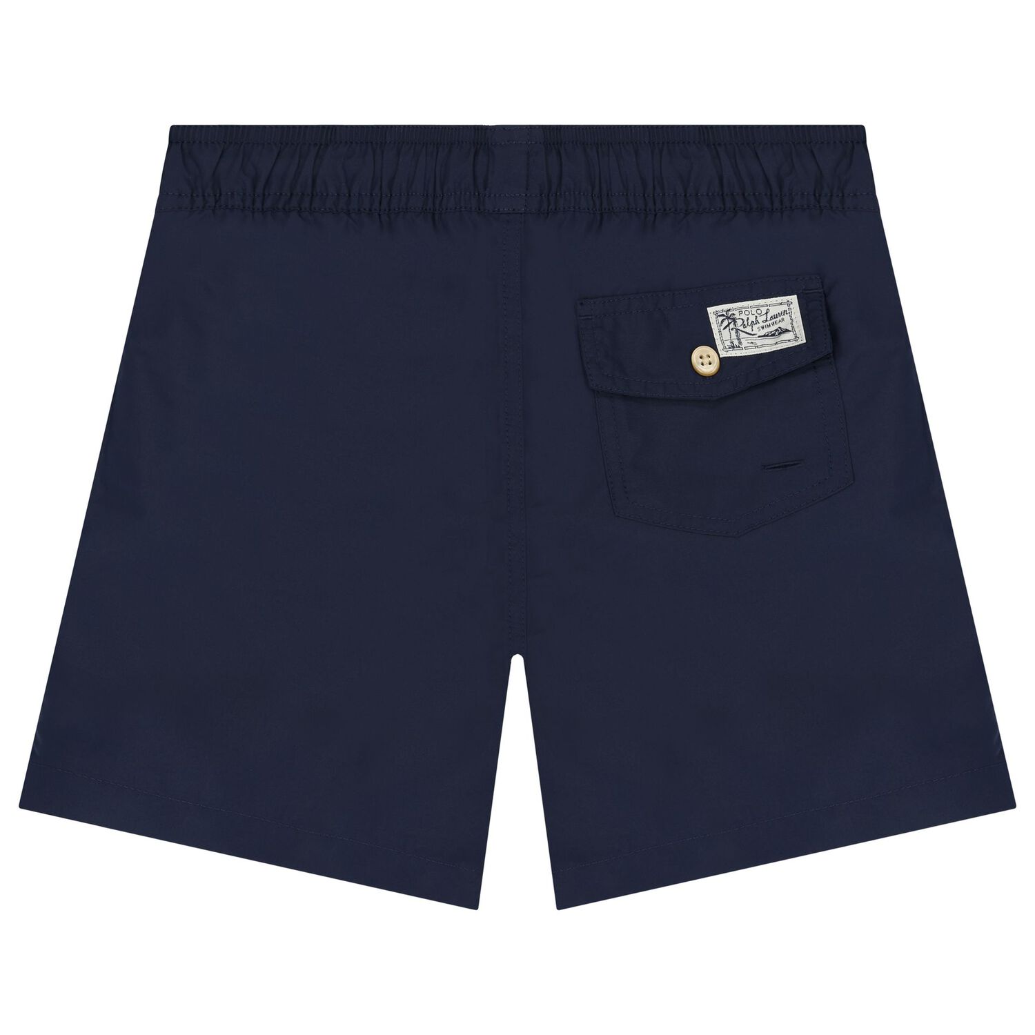 Boys Navy Blue Logo Swim Shorts, 1, hi-res