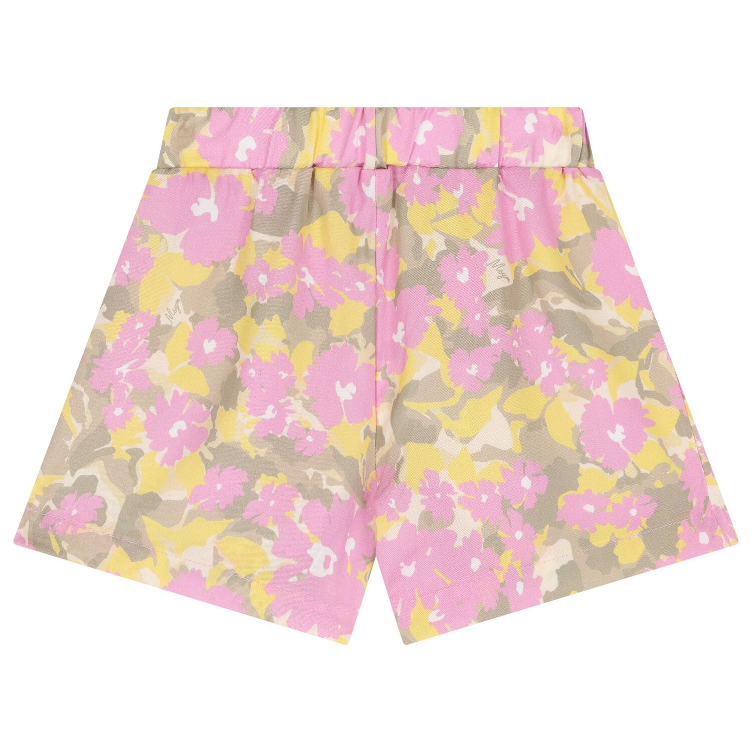 Younger Girls White & Pink Logo Shorts Set, 1, hi-res