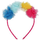 Girls Multi-Colored Tulle Flower Headband, 1, hi-res