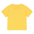 Younger Boys Yellow Leopard Logo T-Shirt, 1, hi-res