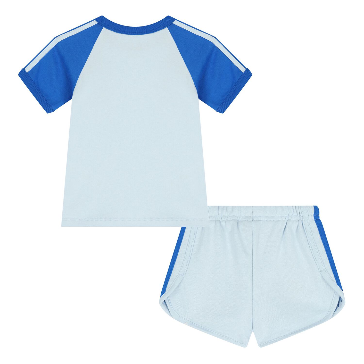 Younger Boys Blue Logo Shorts Set, 1, hi-res