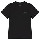 Boys White & Black Cotton T-Shirts ( 2-Pack ), 1, hi-res