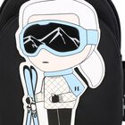 Boys Black Ikonik Karl Backpack ( 27cm ), 1, hi-res