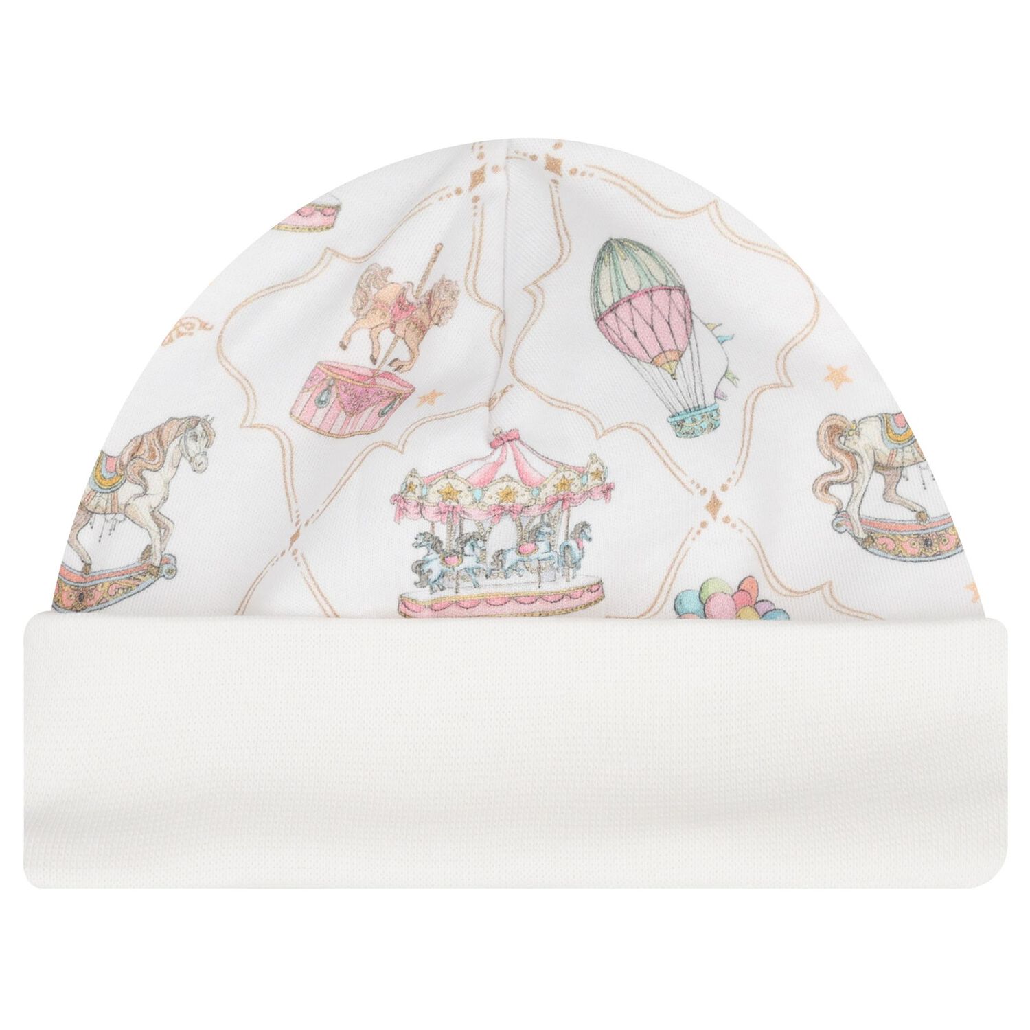 Baby Girls Pink & White Carousel & Hot Air Balloon Babygrow Gift Set, 1, hi-res image number null