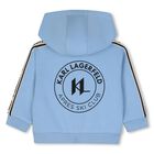 Younger Boys Blue Ikonik Karl Tracksuit Set, 1, hi-res