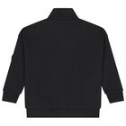 Boys Black Logo Sweatshirt, 1, hi-res