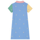 Girls Pink & Blue Logo PiquÃƒÂ© Polo Dress, 1, hi-res