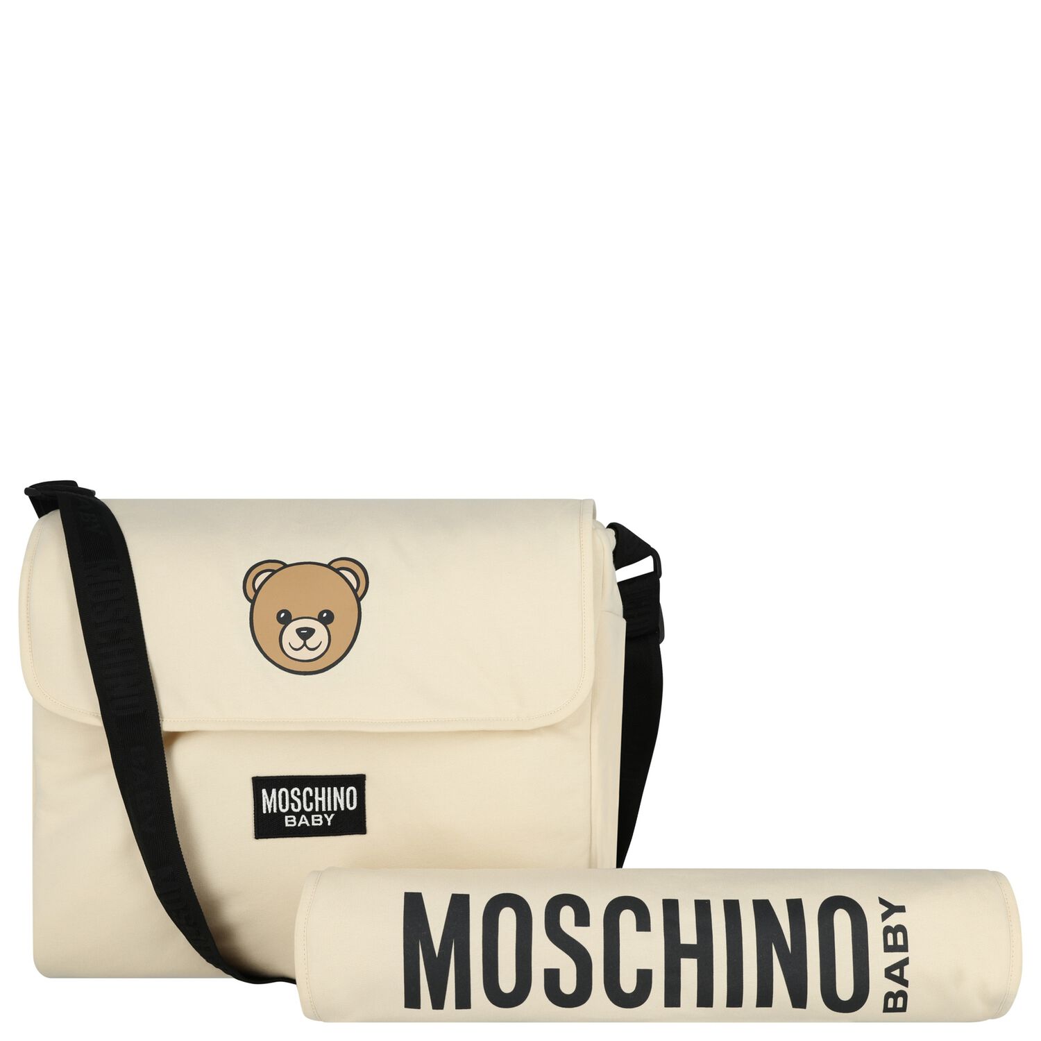 Grey Teddy Bear Baby Changing Bag, 6, hi-res